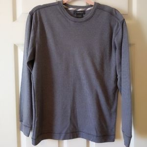 Method Gray Blue Ribbed Long Sleeved Tee Small